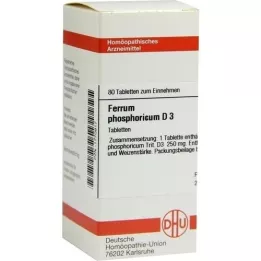 FERRUM PHOSPHORICUM D 3 comprimés, 80 pc