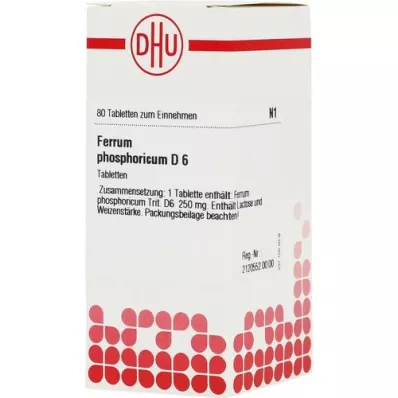 FERRUM PHOSPHORICUM D 6 comprimés, 80 pc