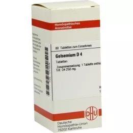 GELSEMIUM D 4 comprimés, 80 pc