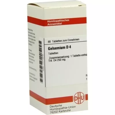 GELSEMIUM D 4 comprimés, 80 pc