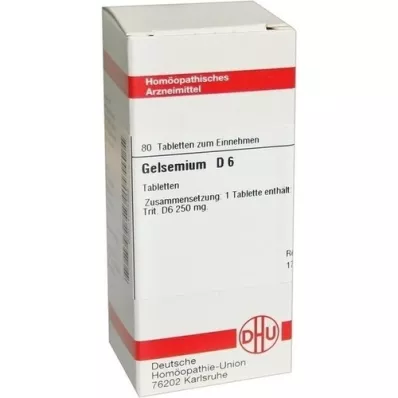GELSEMIUM D 6 comprimés, 80 pc