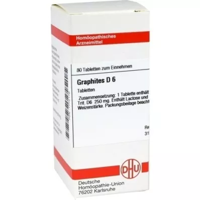 GRAPHITES D 6 comprimés, 80 pc