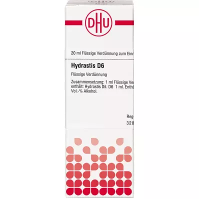HYDRASTIS Dilution D6, 20 ml HYDRASTIS Dilution D6, 20 ml