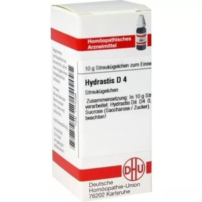 HYDRASTIS D 4 globules, 10 g