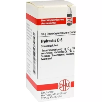 HYDRASTIS D 6 globules, 10 g