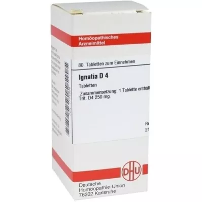 IGNATIA D 4 comprimés, 80 pc IGNATIA D 4 comprimés, 80 pc