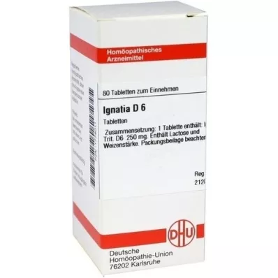 IGNATIA D 6 comprimés, 80 pc