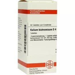 KALIUM BICHROMICUM D 4 comprimés, 80 pc