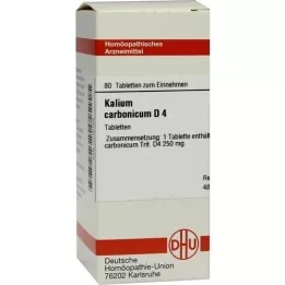 KALIUM CARBONICUM D 4 comprimés, 80 pc