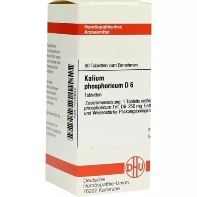 KALIUM PHOSPHORICUM D 6 comprimés, 80 pc KALIUM PHOSPHORICUM D 6 comprimés, 80 pc
