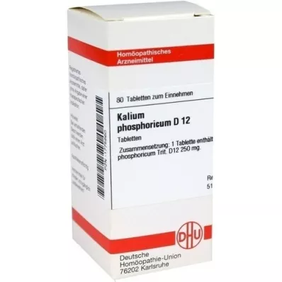 KALIUM PHOSPHORICUM D 12 comprimés, 80 pc