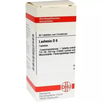 LACHESIS D 6 comprimés, 80 pc