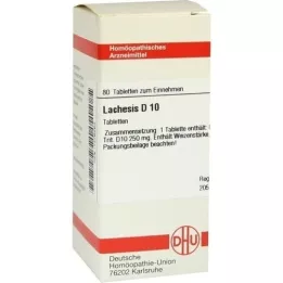 LACHESIS D 10 comprimés, 80 pc