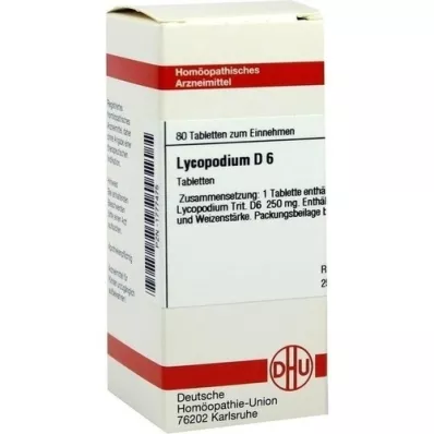 LYCOPODIUM D 6 comprimés, 80 pc