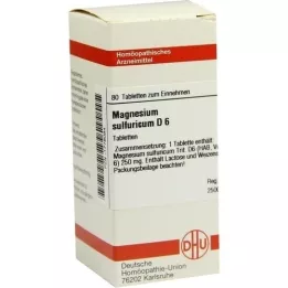 MAGNESIUM SULFURICUM D 6 comprimés, 80 pc