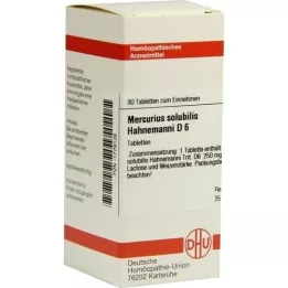 MERCURIUS SOLUBILIS Hahnemanni D 6 comprimés, 80 pc