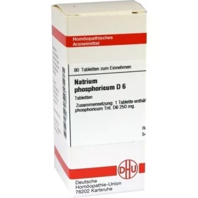 NATRIUM PHOSPHORICUM D 6 comprimés, 80 pc