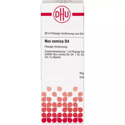 NUX VOMICA Dilution D4, 20 ml