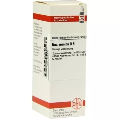 NUX VOMICA Dilution D6, 20 ml
