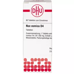 NUX VOMICA D 4 comprimés, 80 pc