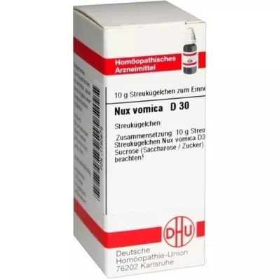 NUX VOMICA D 30 globules, 10 g