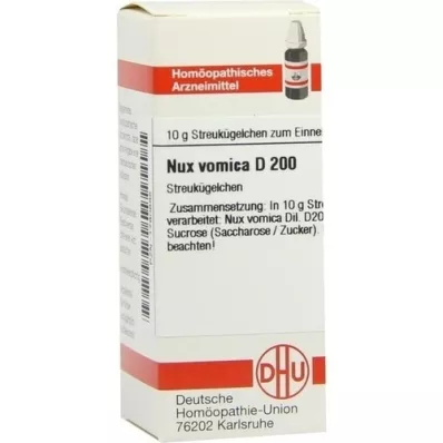 NUX VOMICA D 200 globules, 10 g