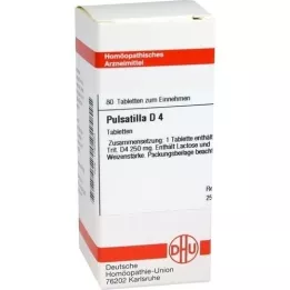 PULSATILLA Comprimés de vitamine D 4, 80 unités