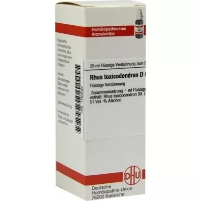 RHUS TOXICODENDRON Dilution D6, 20 ml