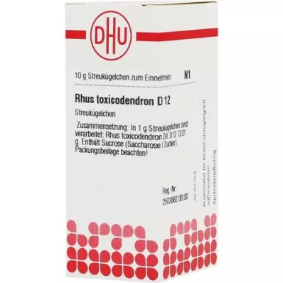 RHUS TOXICODENDRON D 12 globules, 10 g RHUS TOXICODENDRON D 12 globules, 10 g