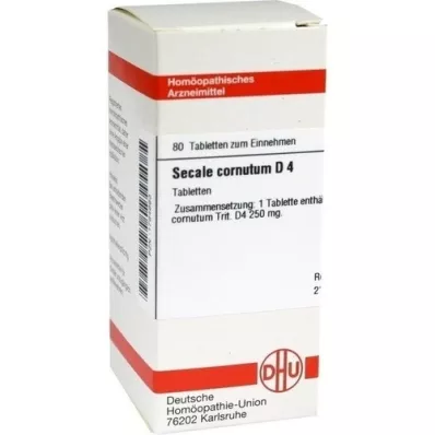 SECALE CORNUTUM D 4 comprimés, 80 pc
