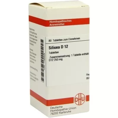 SILICEA D 12 comprimés, 80 pc
