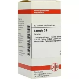 SPONGIA D 6 comprimés, 80 pc