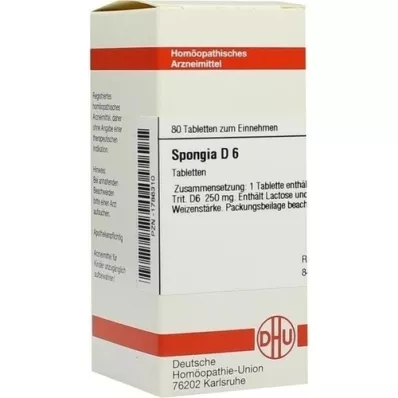 SPONGIA D 6 comprimés, 80 pc