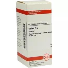 SULFUR D 6 comprimés, 80 pc