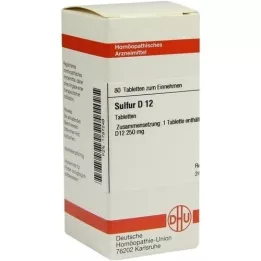 SULFUR D 12 comprimés, 80 pc