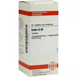 SULFUR D 30 comprimés, 80 pc