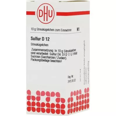 SULFUR D 12 globules, 10 g