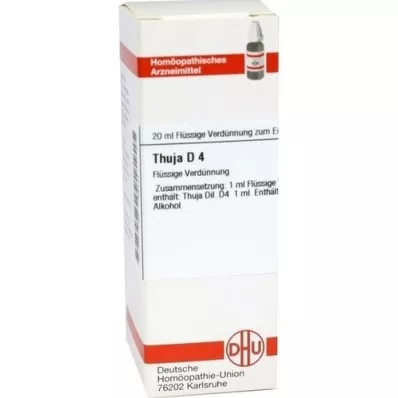 THUJA Dilution D4, 20 ml THUJA Dilution D4, 20 ml