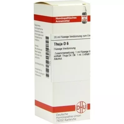 THUJA Dilution D6, 20 ml THUJA Dilution D6, 20 ml