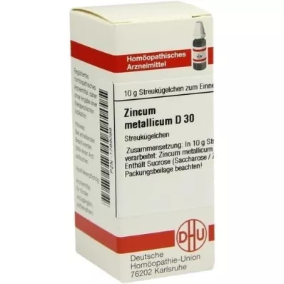 ZINCUM METALLICUM D 30 globules, 10 g