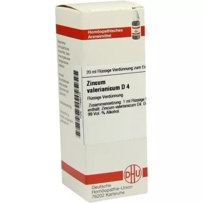 ZINCUM VALERIANICUM Dilution D4, 20 ml