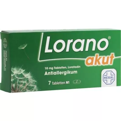 LORANO comprimés aigus, 7 pc