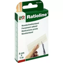 RATIOLINE pansement rapide sensible 4 cmx1 m, 1 pièce
