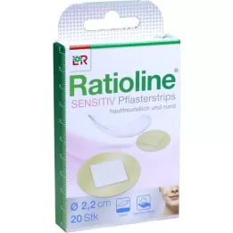 RATIOLINE bandes de plâtre sensibles rondes, 20 pièces