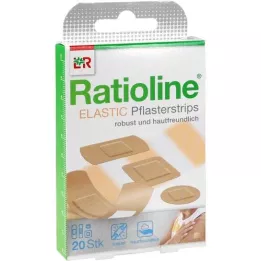 RATIOLINE bandes de plâtre élastiques en 4 tailles, 20 pièces