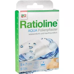 RATIOLINE pansements de douche Aqua 5x7 cm, 5 pc