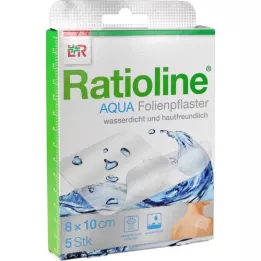 RATIOLINE pansements de douche Aqua 8x10 cm, 5 pc
