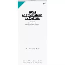 AQUA AD ampoules iniectabilia ex Colonia, 10X5 ml