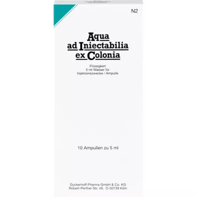 AQUA AD ampoules iniectabilia ex Colonia, 10X5 ml