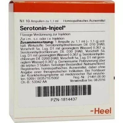 SEROTONIN Ampoules Injeel, 10 pc